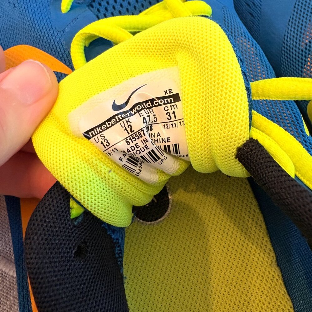 Nike Air Zoom Structure 17 | Men’s Size 13 | Blue Hero & Lime - Picture 2 of 5